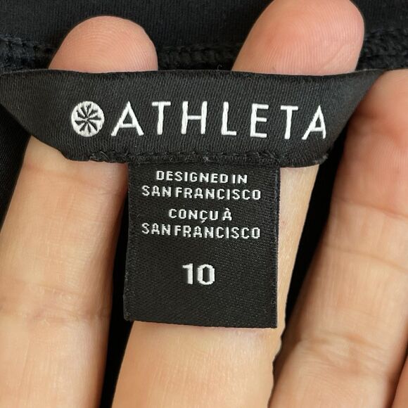 ATHLETA Endless High Rise Pants Black Pull-On Work Office Trousers Size 10 - Picture 9 of 15